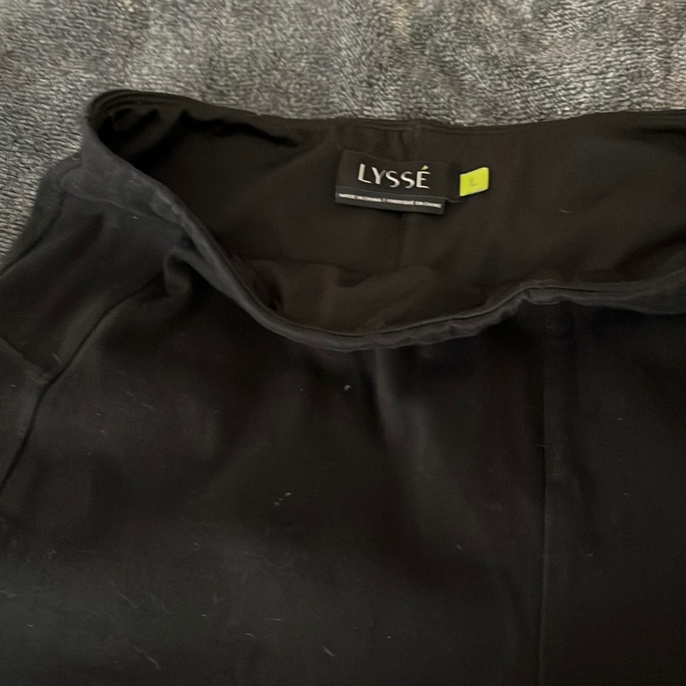 Black denim LYSSE pant true black